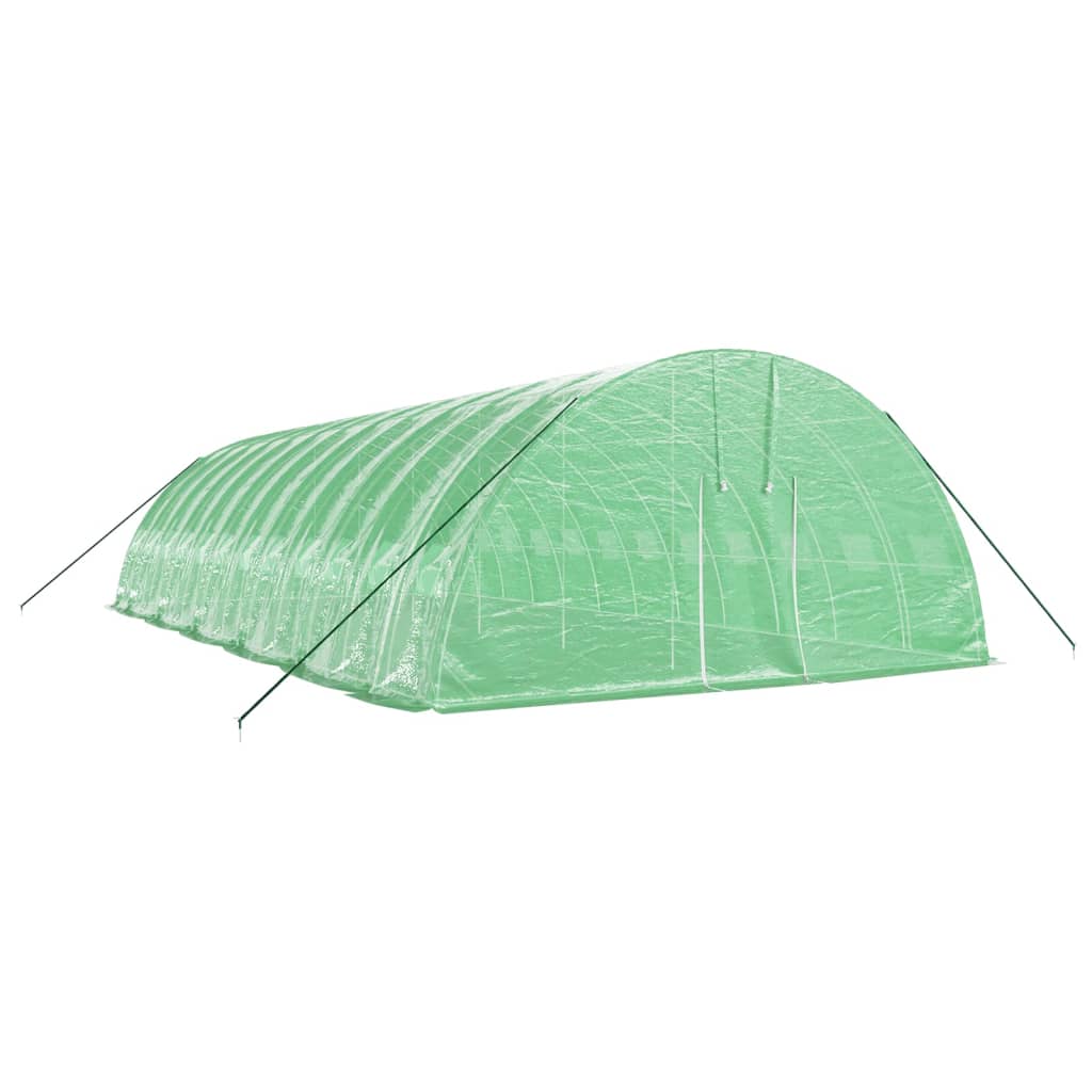 Vidaxl Tuinkas with steel frame 72 m² 12x6x2.85 m green