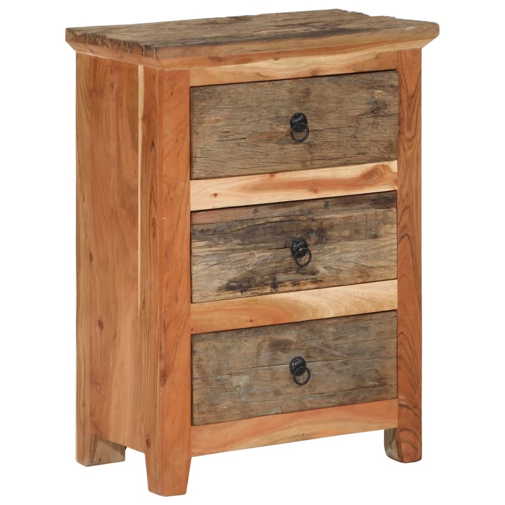 Vidaxl bijzetkast 55x33x75 cm massief acaciahout