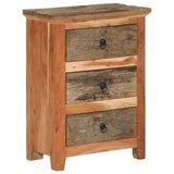Vidaxl bijzetkast 55x33x75 cm massief acaciahout