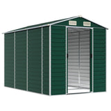 Vidaxl Garden shed 191x300x198 cm Galvanized steel green