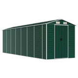 Vidaxl Garden shed 191x640x198 cm Galvanized steel green