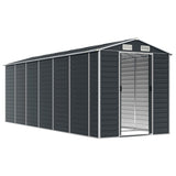 Vidaxl Garden Shed 191x555x198 cm galvanizovaný ocelový antracity -