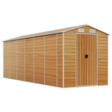 Vidaxl Garden Shed 191x555x198 cm galvanizovaná ocelová světle hnědá