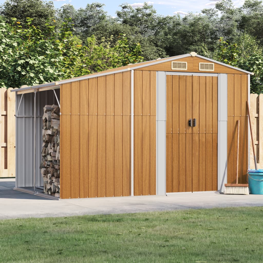 SHED JARDIN VIDAXL 277X192.5X179 CM GALVANISÉ ACI