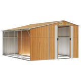 SHED JARDIN VIDAXL 277X365.5X179 CM GALVANISÉ ACI