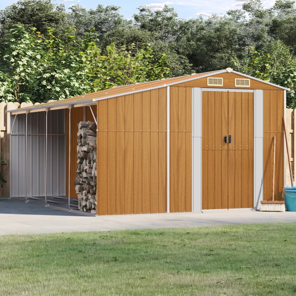 SHED JARDIN VIDAXL 277X365.5X179 CM GALVANISÉ ACI