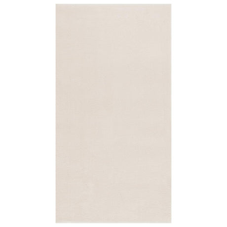 Vidaxl vloerkleed shaggy crèmewit 120x183 cm polyester