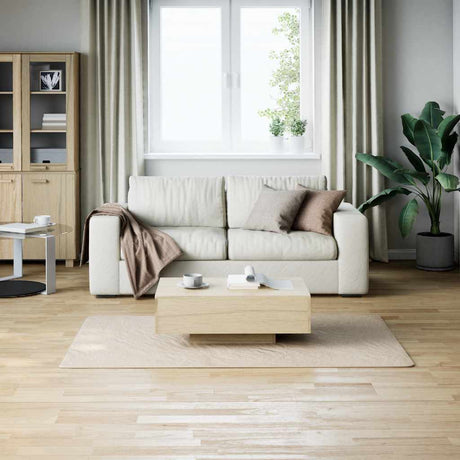 Vidaxl vloerkleed shaggy crèmewit 120x183 cm polyester