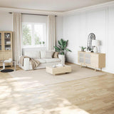 Vidaxl vloerkleed shaggy crèmewit 240x340 cm polyester