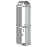 Vidaxl haardhoutopslag 40x45x170 cm gegalvaniseerd staal lichtgrijs