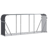 Vidaxl houthouder antraciet 234x45x100 cm gegalvaniseerd staal