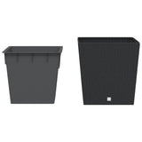 VidaXL Planter with removable Bak Rattan Look 37 64 L PP Anthracite