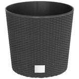 Vidaxl Planter Omovatelný Bak Rattan vzhled 15 15,3 l pp Antracite