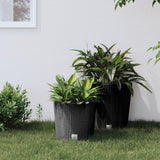 Vidaxl Planter Omovatelný Bak Rattan vzhled 15 15,3 l pp Antracite