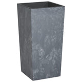 Vidaxl plantenbak met uitneembare bak beton-look 21 49 l pp grijs