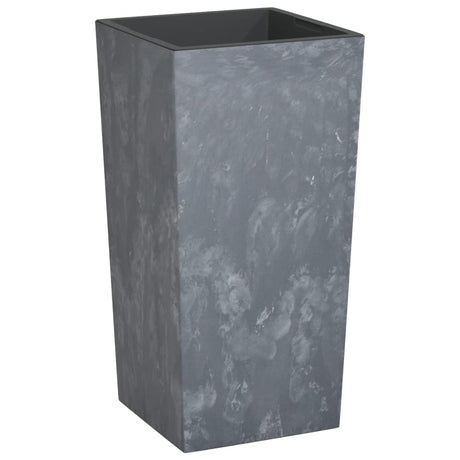 Vidaxl plantenbak met uitneembare bak beton-look 21 49 l pp grijs
