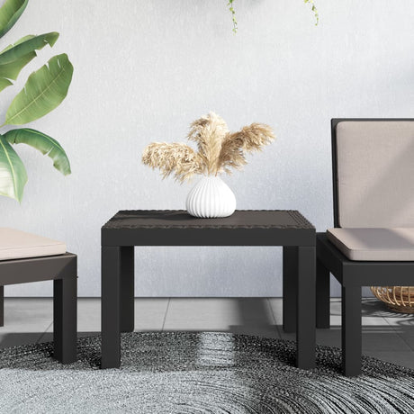 Vidaxl tuintafel 59x47x40 cm pp antracietkleurig