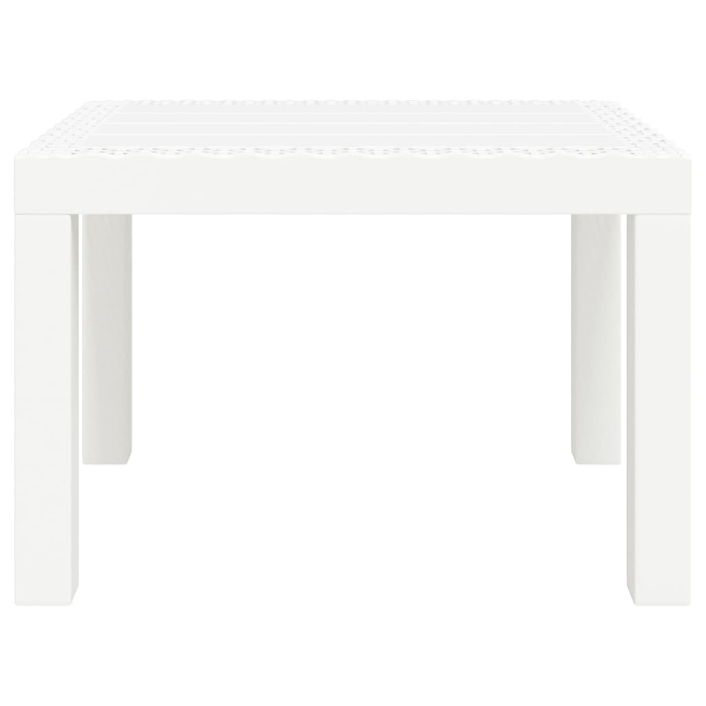 Vidaxl tuintafel 59x47x40 cm pp wit
