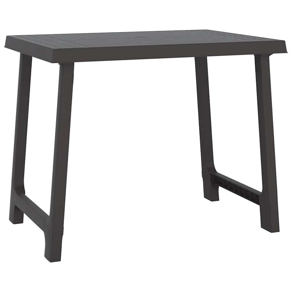Vidaxl campingtafel hout-look 79x56x64 cm pp antracietkleurig