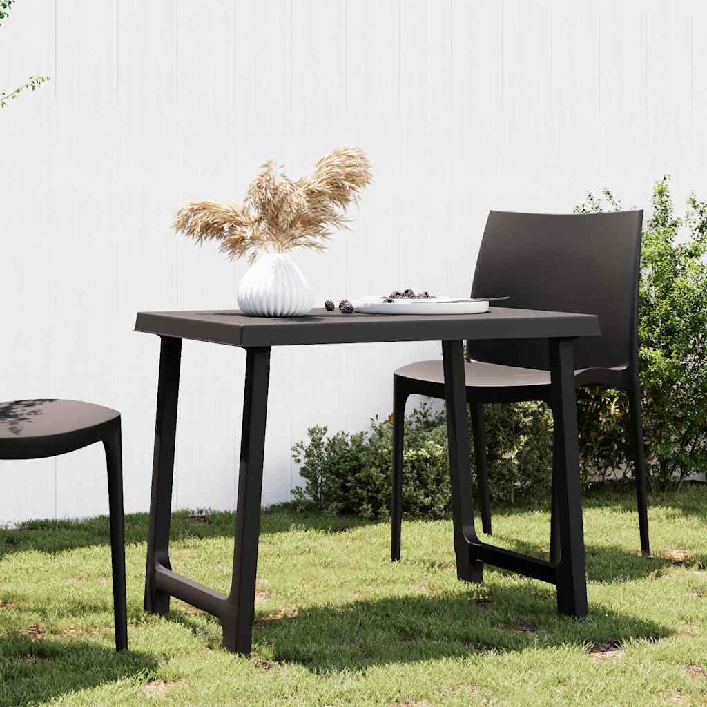 Vidaxl campingtafel hout-look 79x56x64 cm pp antracietkleurig