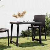 Vidaxl campingtafel hout-look 79x56x64 cm pp antracietkleurig