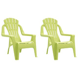 Vidaxl kindertuinstoelen 2 st hout-look 37x34x44 cm polypropeen groen