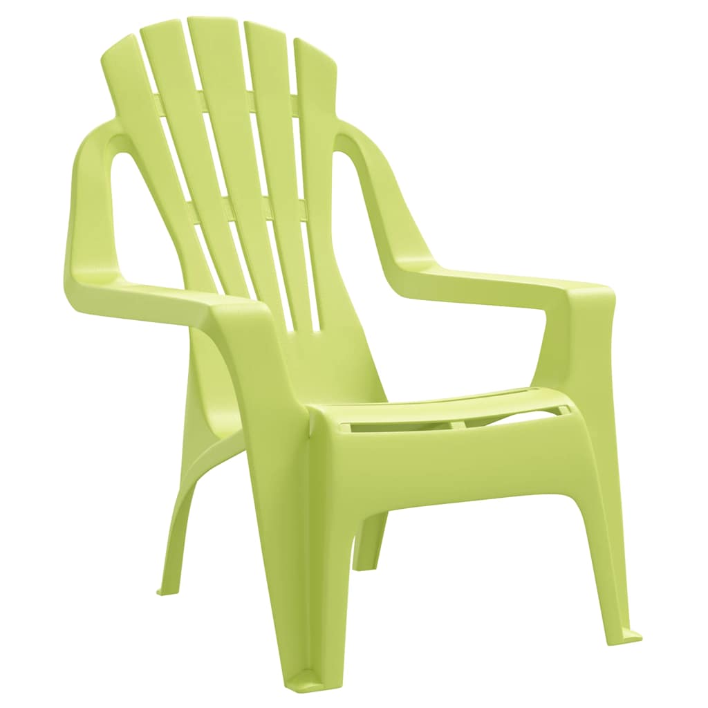 Vidaxl kindertuinstoelen 2 st hout-look 37x34x44 cm polypropeen groen