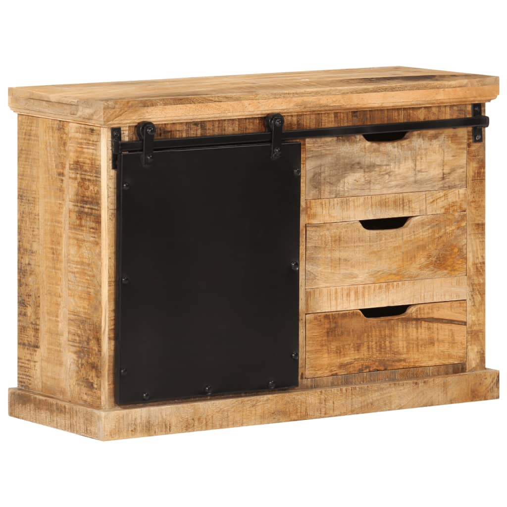Vidaxl dressoir 80x30x55 cm massief ruw mangohout