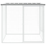 Vidaxl kippenhok met dak 103x98x90 cm gegalvaniseerd staal lichtgrijs