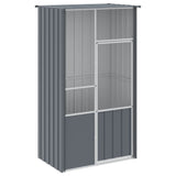 Vidaxl Bird Cage 115x78x200 cm Galvanized Steel Anthracite color