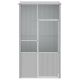 Vidaxl Bird Cage 115x78x200 cm Galvanized Steel Gray