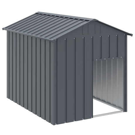Vidaxl hondenhok met dak 117x153x123 cm gegalvaniseerd staal antraciet