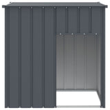 Vidaxl hondenhok met dak antraciet 110x103x109 cm gegalvaniseerd staal