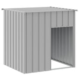Vidaxl hondenhok met dak lichtgrijs 110x103x109 cm gegalvaniseerd staal