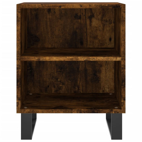 Vidaxl nachtkastje 40x30x50 cm bewerkt hout gerookt eikenkleurig