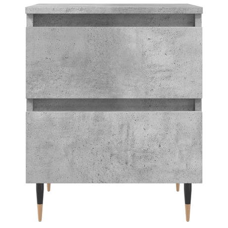 Vidaxl nachtkastje 40x35x50 cm bewerkt hout betongrijs