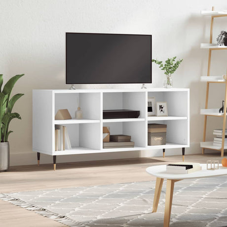 Vidaxl tv-meubel 103,5x30x50 cm bewerkt hout wit