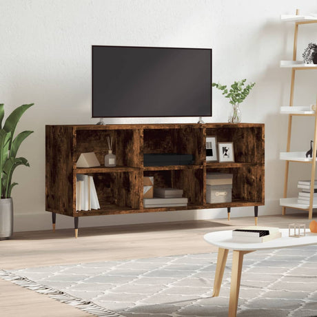 Vidaxl tv-meubel 103,5x30x50 cm bewerkt hout gerookt eikenkleurig