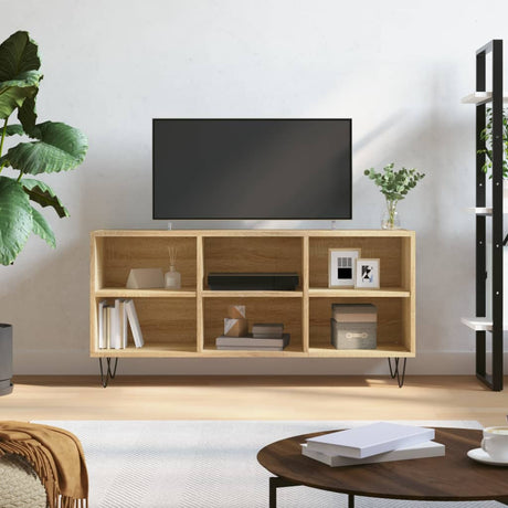 Vidaxl tv-meubel 103,5x30x50 cm bewerkt hout sonoma eikenkleurig