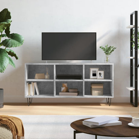 Vidaxl tv-meubel 103,5x30x50 cm bewerkt hout betongrijs