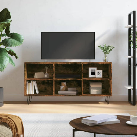 Vidaxl tv-meubel 103,5x30x50 cm bewerkt hout gerookt eikenkleurig
