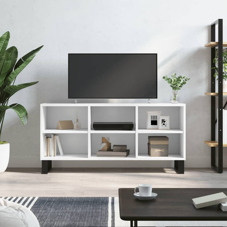 Vidaxl tv-meubel 103,5x30x50 cm bewerkt hout wit