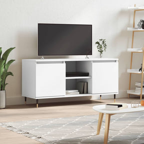 Vidaxl tv-meubel 104x35x50 cm bewerkt hout wit