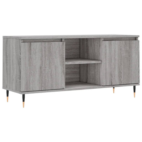 Vidaxl tv-meubel 104x35x50 cm bewerkt hout grijs sonoma eikenkleurig