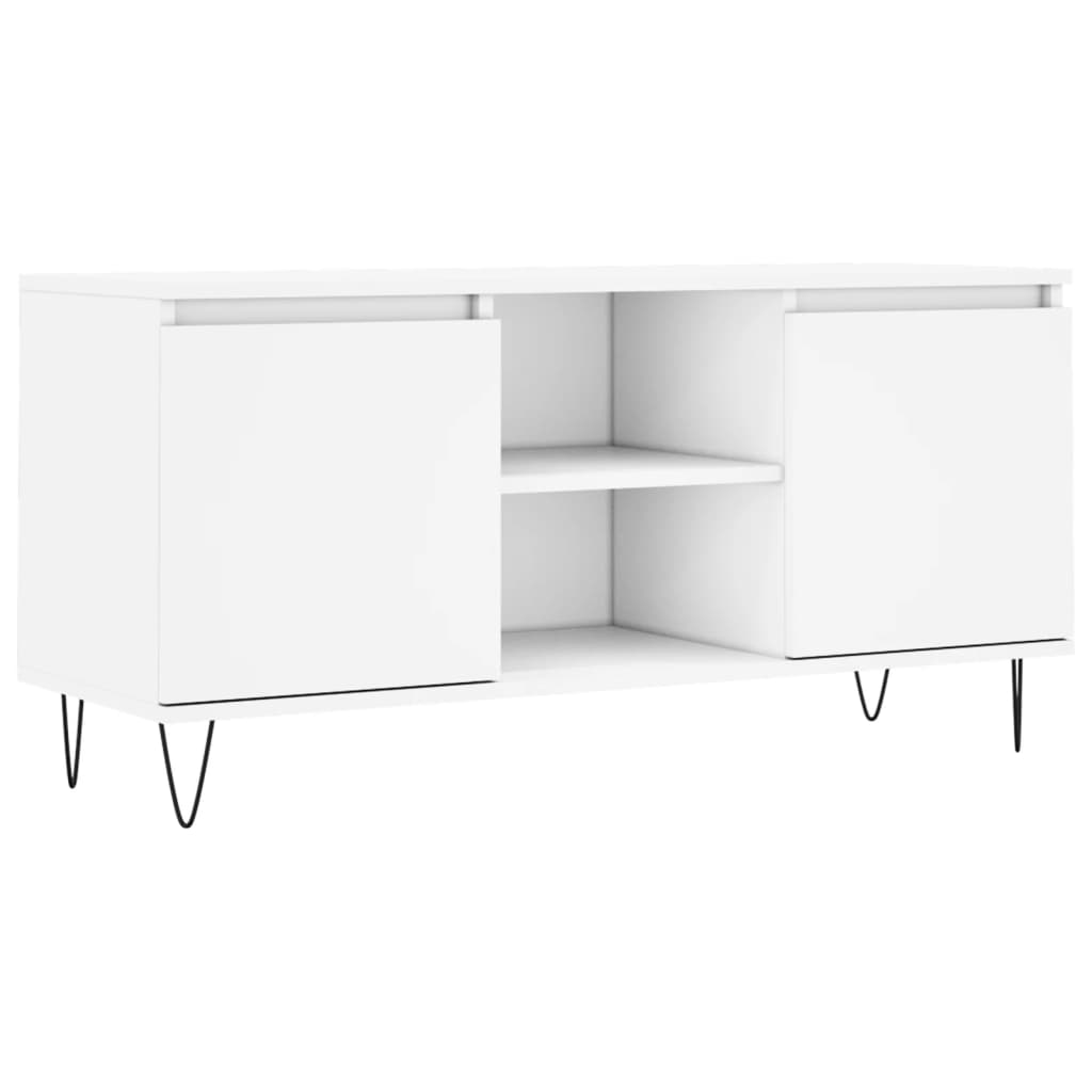 Vidaxl tv-meubel 104x35x50 cm bewerkt hout wit