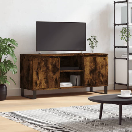 Vidaxl tv-meubel 104x35x50 cm bewerkt hout gerookt eikenkleurig