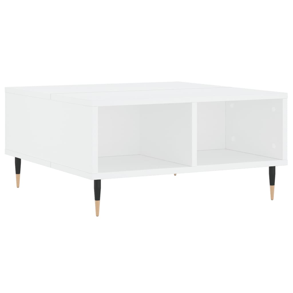 Vidaxl salontafel 60x60x30 cm bewerkt hout wit