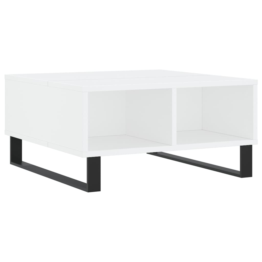 Vidaxl salontafel 60x60x30 cm bewerkt hout wit