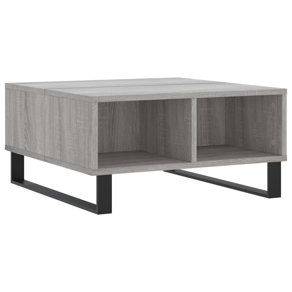 Vidaxl salontafel 60x60x30 cm bewerkt hout grijs sonoma eikenkleurig
