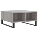 Vidaxl salontafel 60x60x30 cm bewerkt hout grijs sonoma eikenkleurig